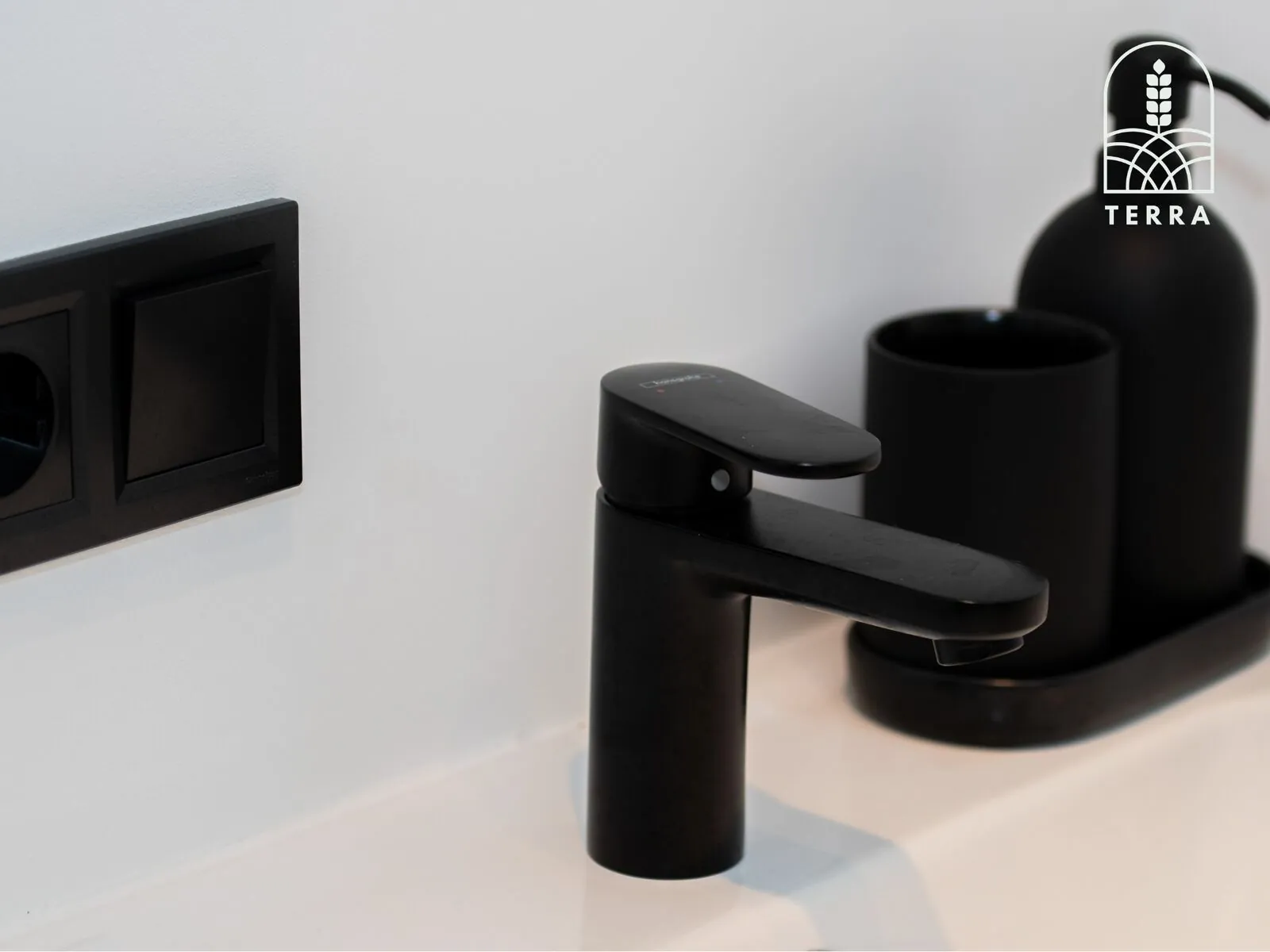 Black on white — Terra House, Ventspils
