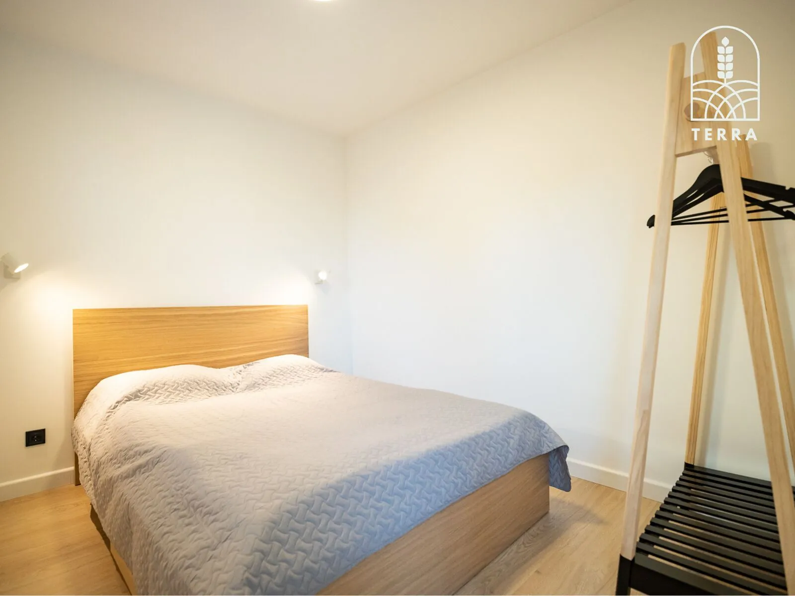 The double bedroom — Terra House, Ventspils
