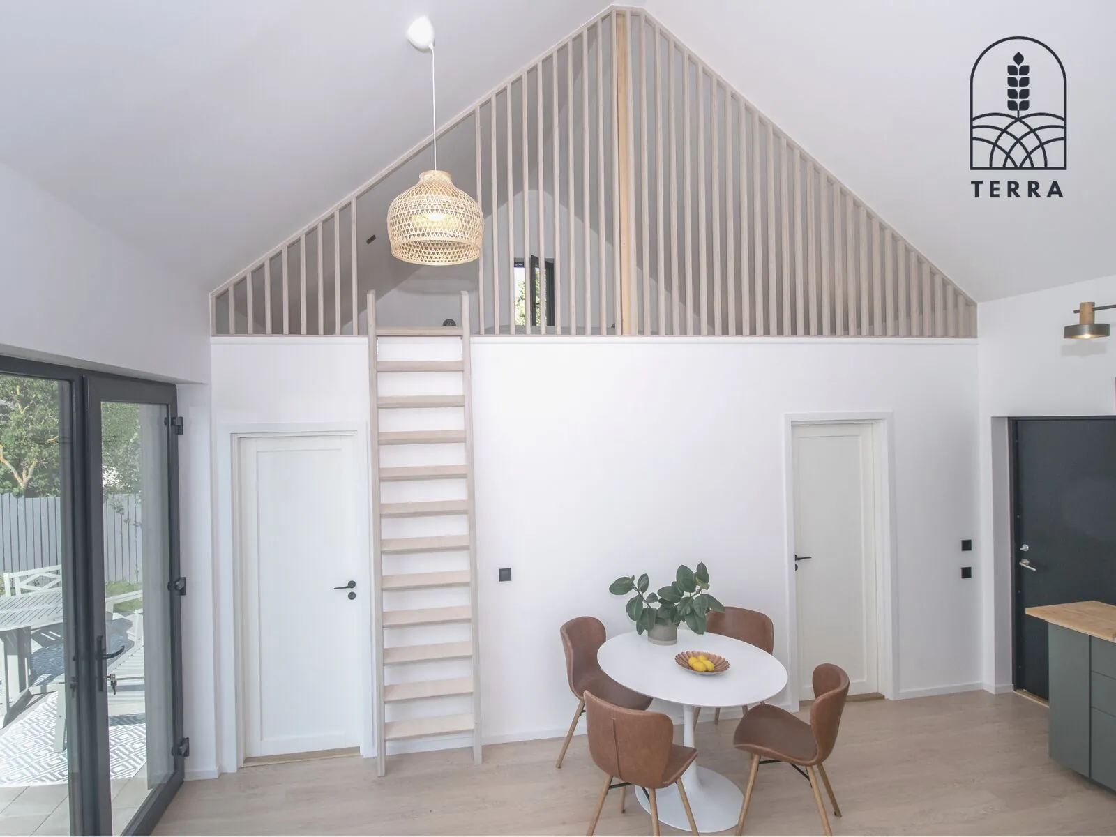 The slatted gable — Terra House, Ventspils