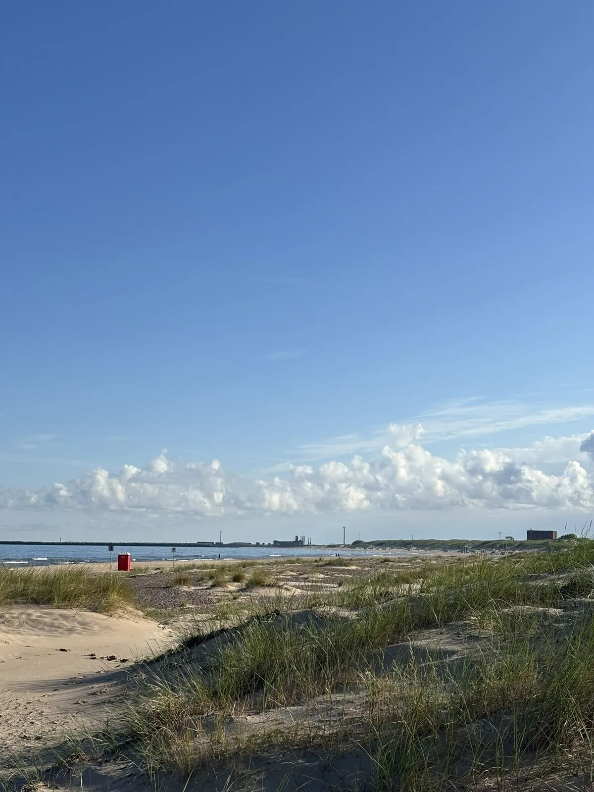 Ventspils beach looking north towards the pier
